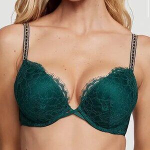 Victoria's Secret Very Sexy Push-up Green Lace Bra